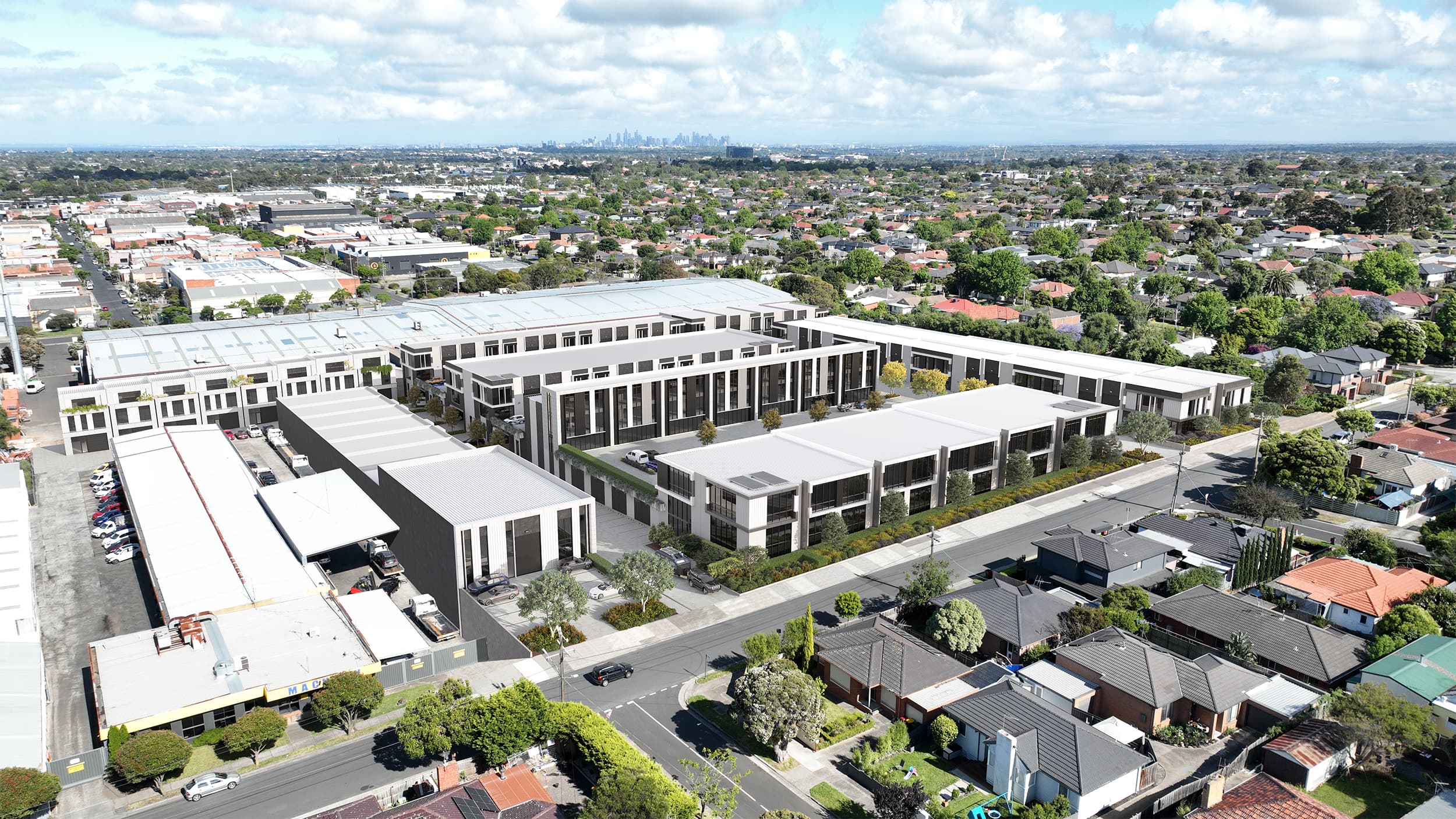 Hexa Hub precinct at Huntingdale, Melbourne