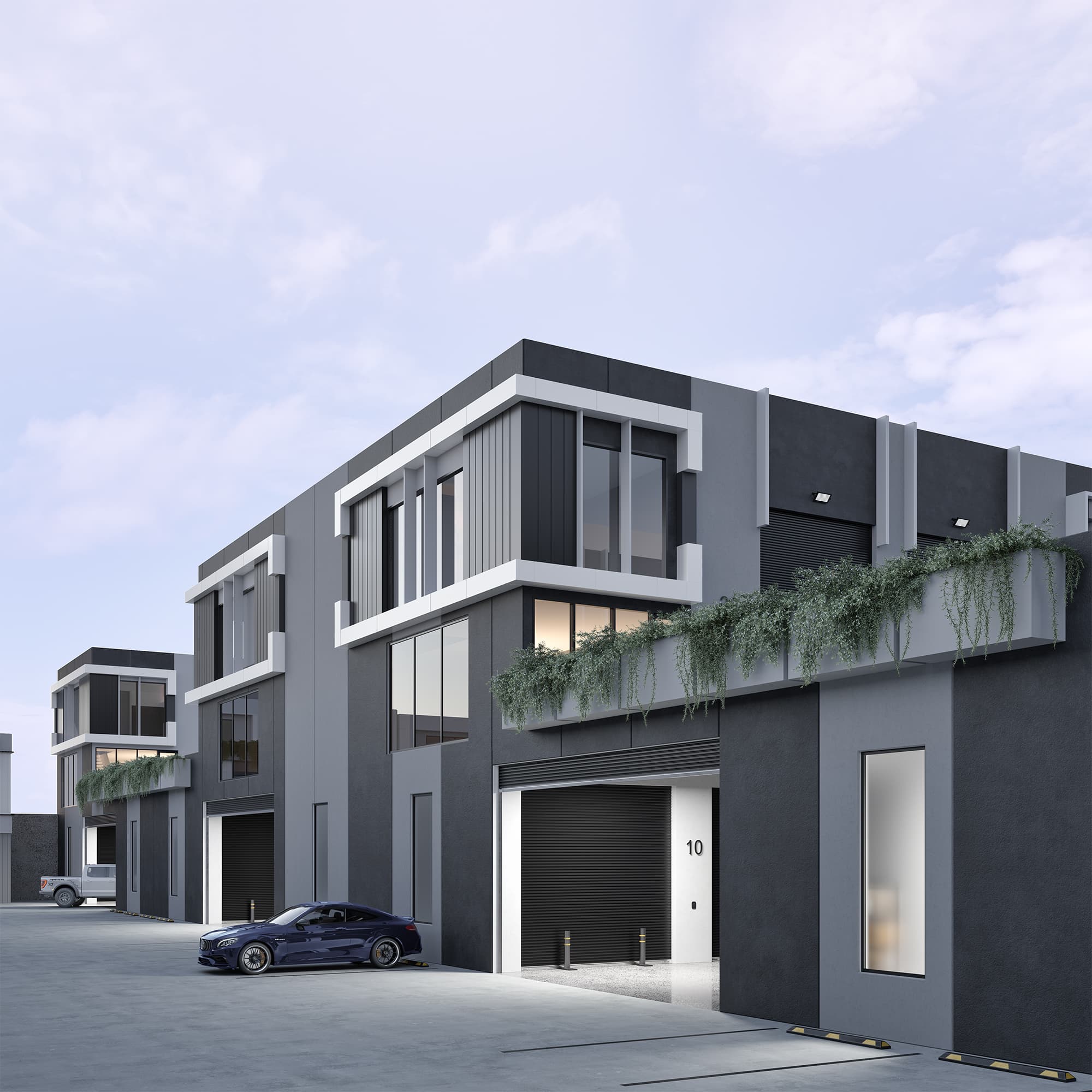 Loading and storage area at Hexa Hub Huntingdale