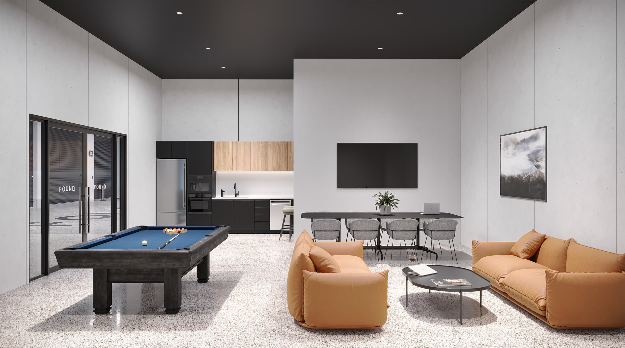 The Hub communal lounge at Hexa Hub Huntingdale